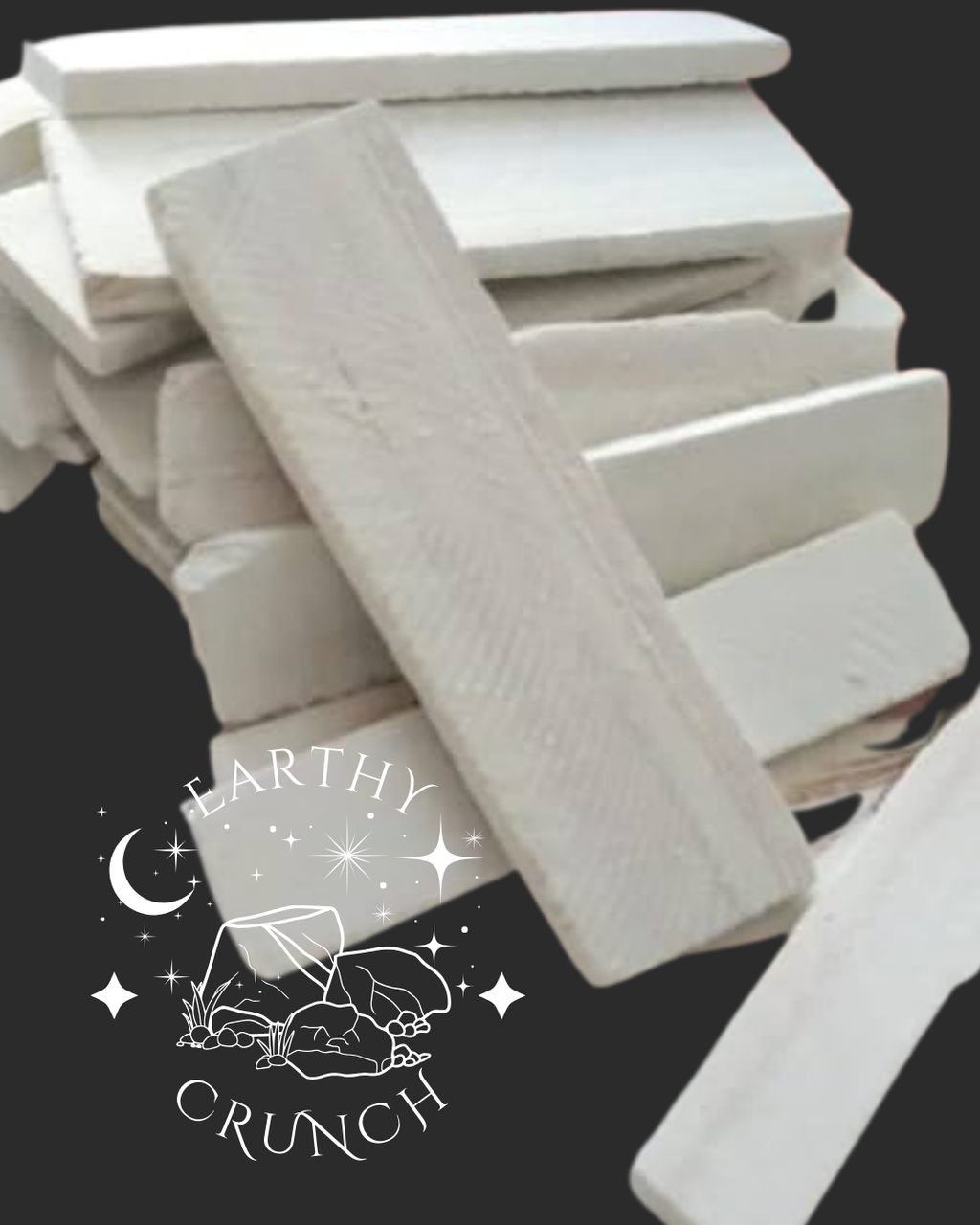 Thick White Slate Bars - Edible Shale stone for Pica/ Geophagia
