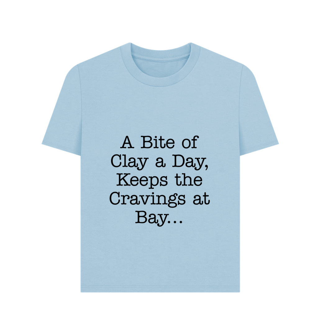 Milky Blue Printed T-shirt