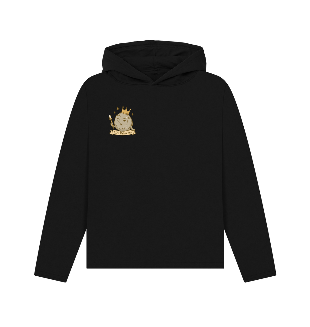 Black Printed Hoody