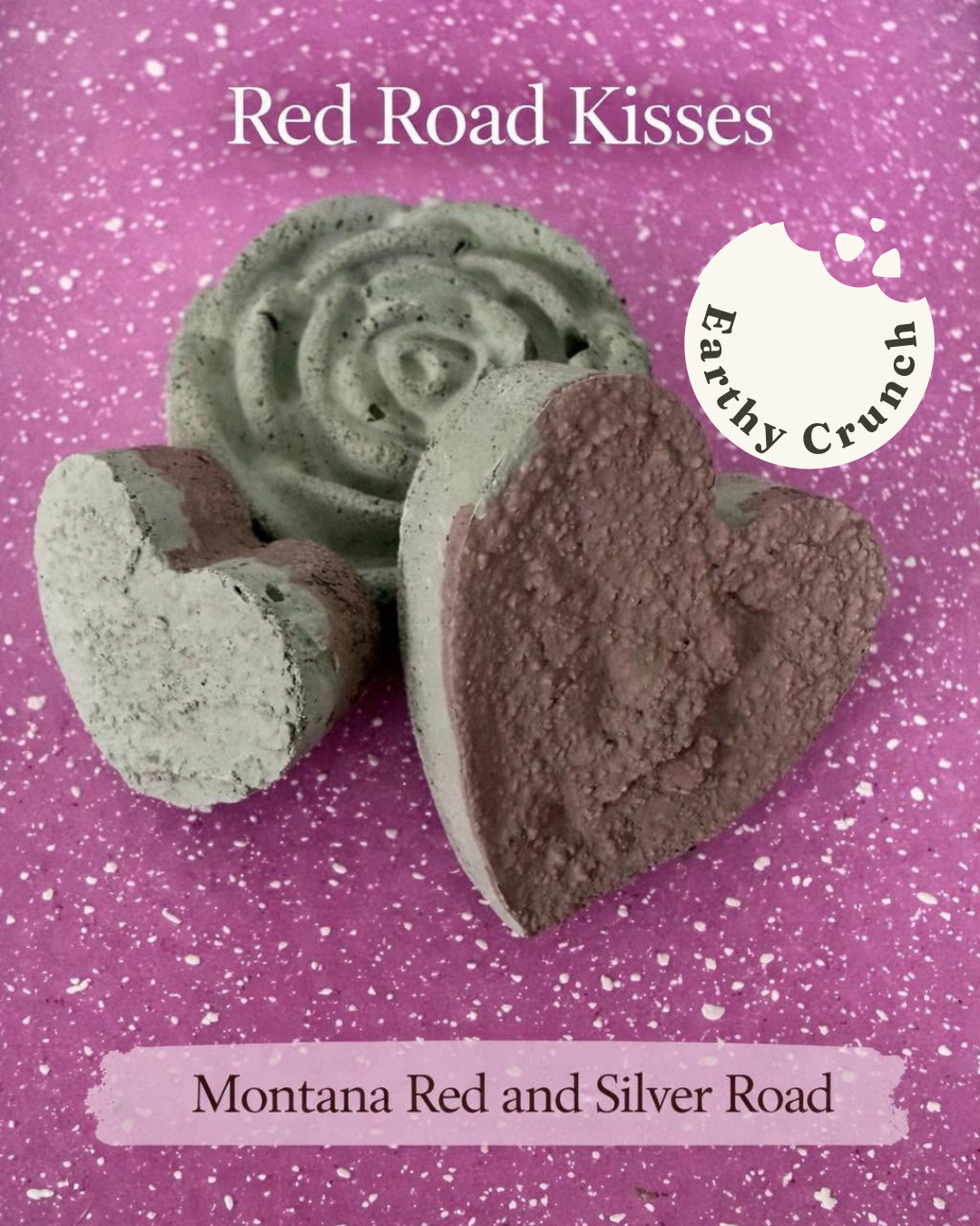 Red Road Kisses - Heart-shaped Edible American Clay Treats