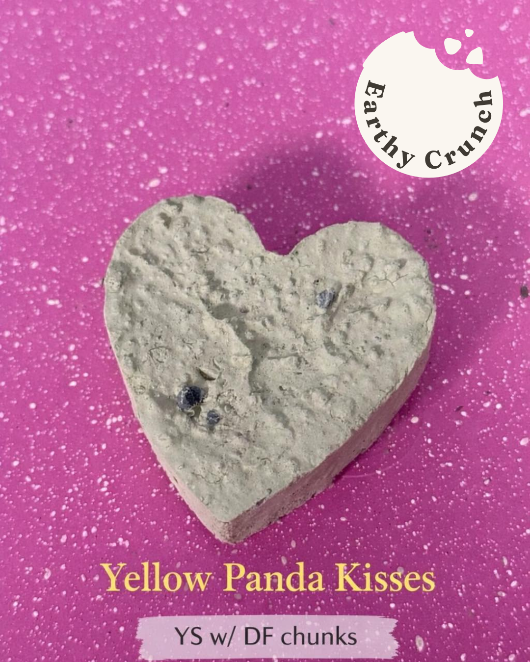 Yellow Panda Kisses - Heart-shaped Edible American Clay Treats